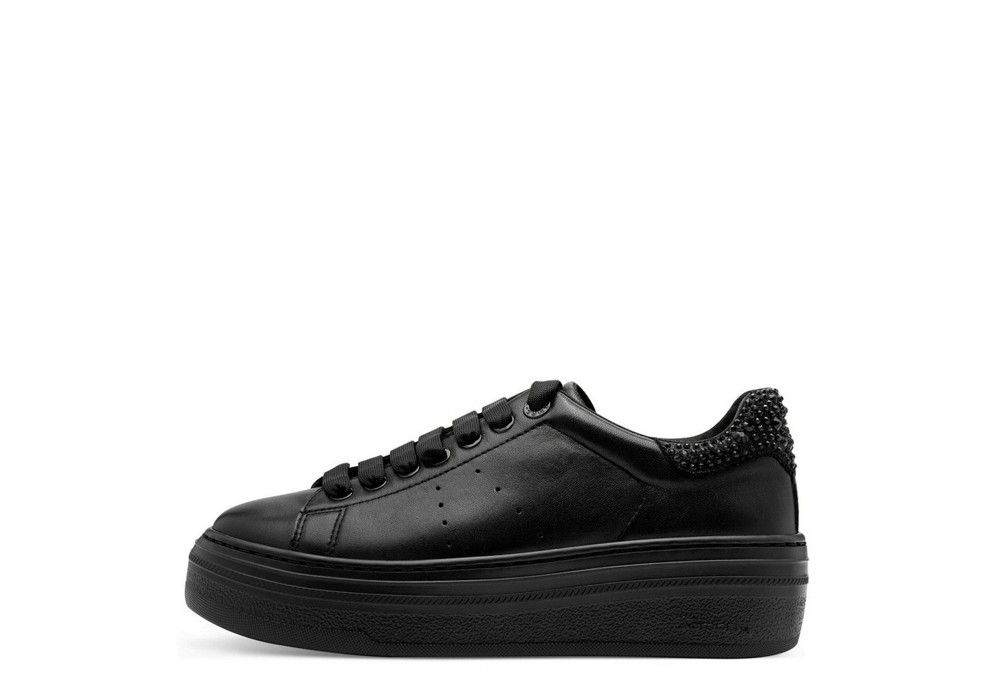 Tamaris Plateausneaker Schnürschuh, Halbschuh mit Schmucksteinen an der Ferse, Damensneaker – Bild 5 von 5