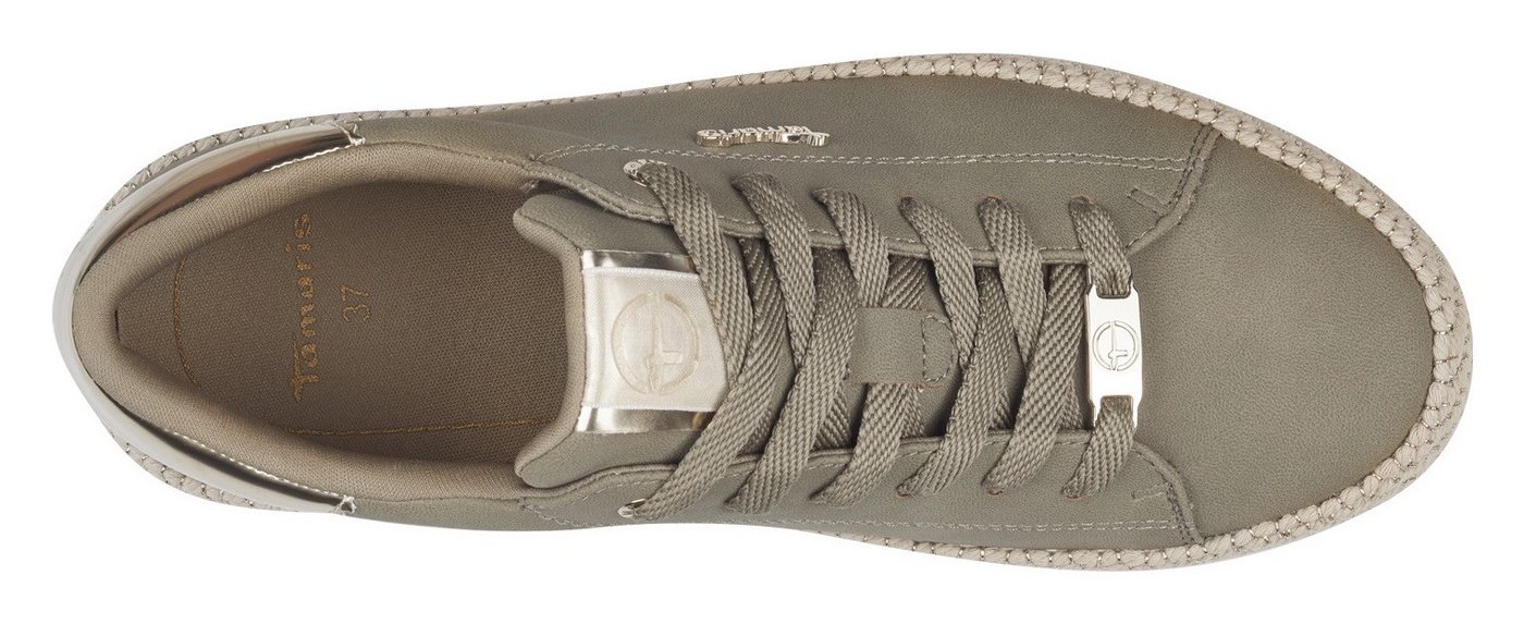 Tamaris Plateausneaker, Freizeitschuh, Halbschuh, Schnürschuh mit Textilkordel am Plateau – Bild 5 von 5