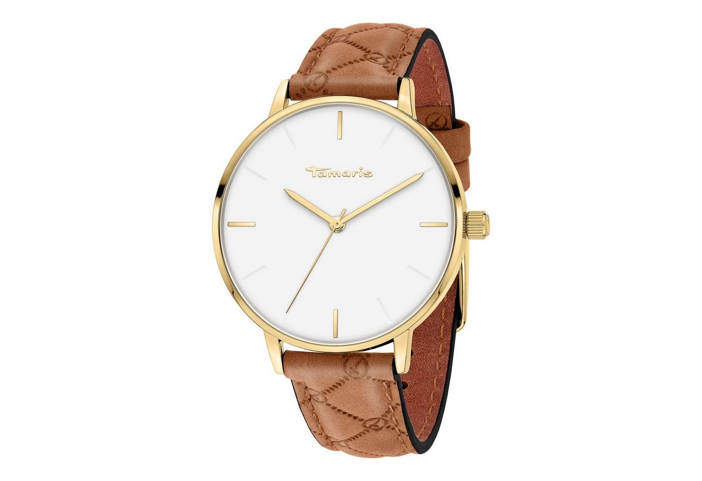 Tamaris Quarzuhr The Basic Must-Have Echtleder – Bild 5 von 5