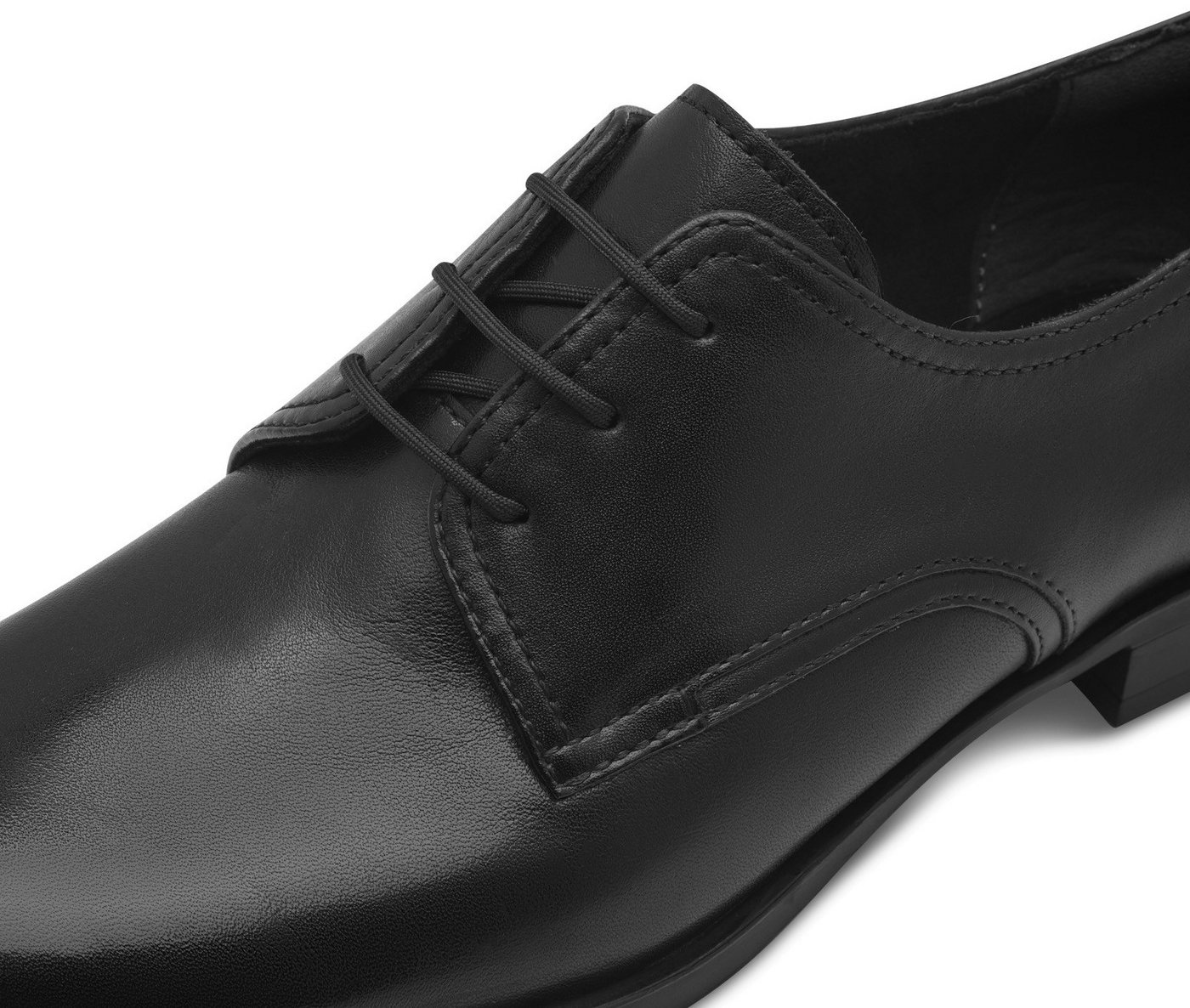 Tamaris Schnürschuh, Blockabsatz, Halbschuh, Businessschuh mit Ziernähten – Bild 3 von 5