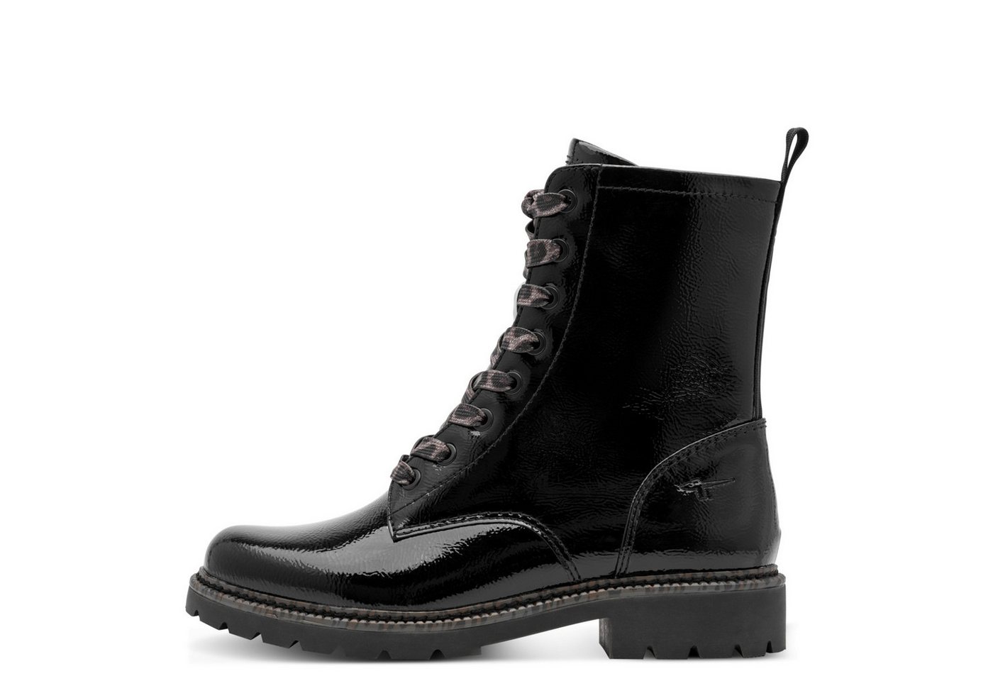 Tamaris Schnürstiefelette Blockabsatz, Boots mit Schnürsenkeln im Animal-Look – Bild 5 von 5