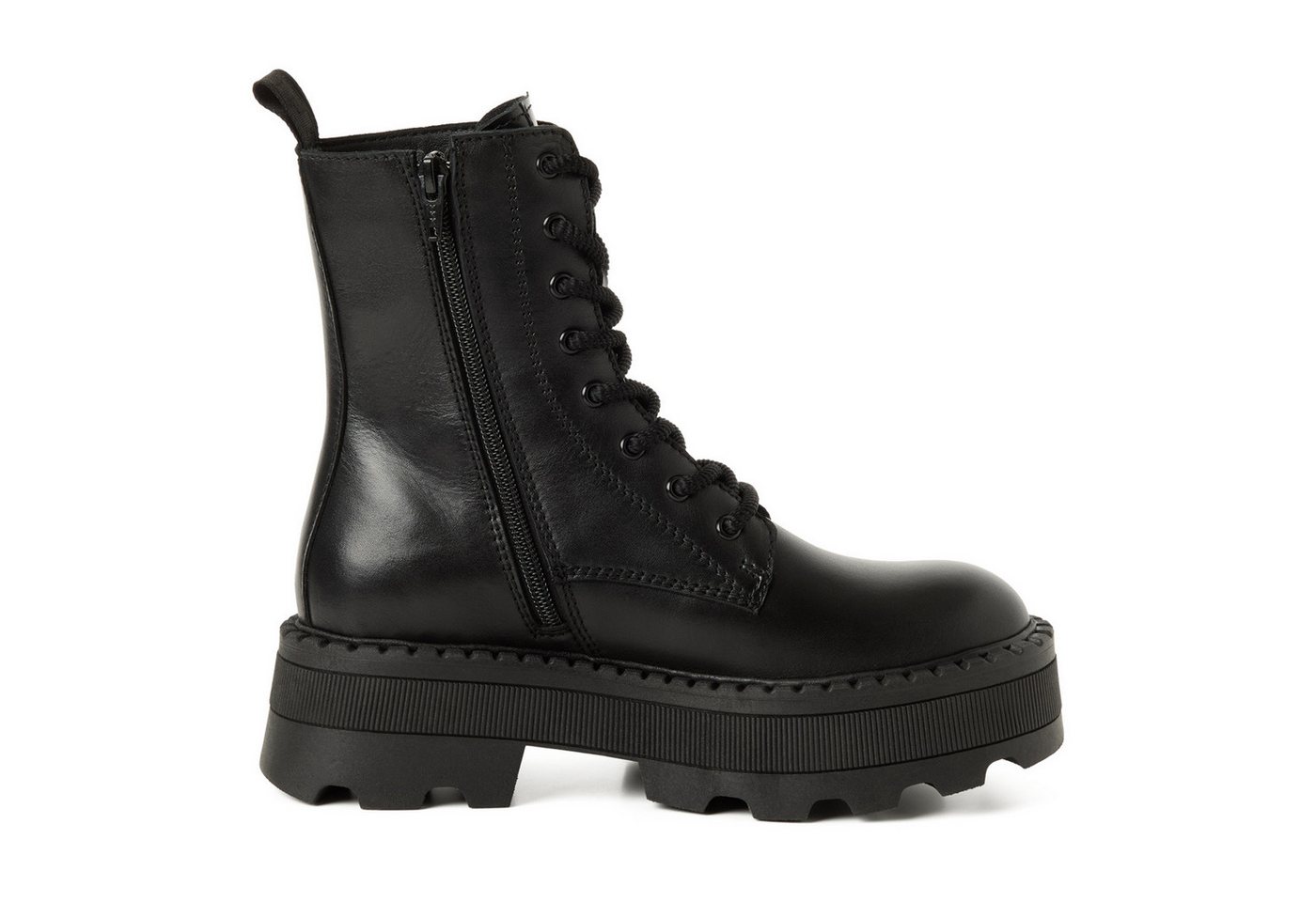 Tamaris Schnürstiefelette Blockabsatz, Plateau, Schnürboots mit Innenreißverschluss – Bild 4 von 5