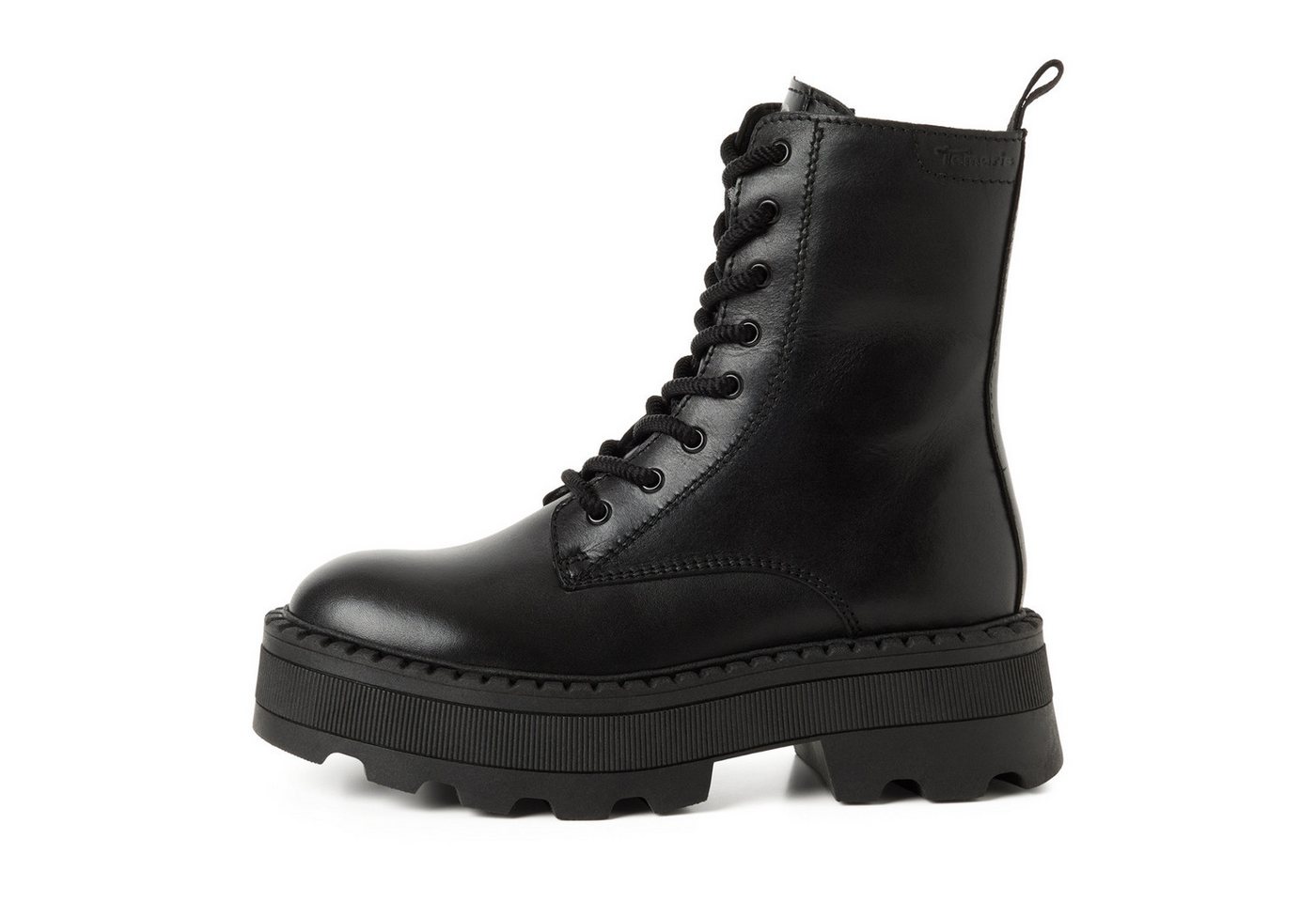 Tamaris Schnürstiefelette Blockabsatz, Plateau, Schnürboots mit Innenreißverschluss – Bild 5 von 5