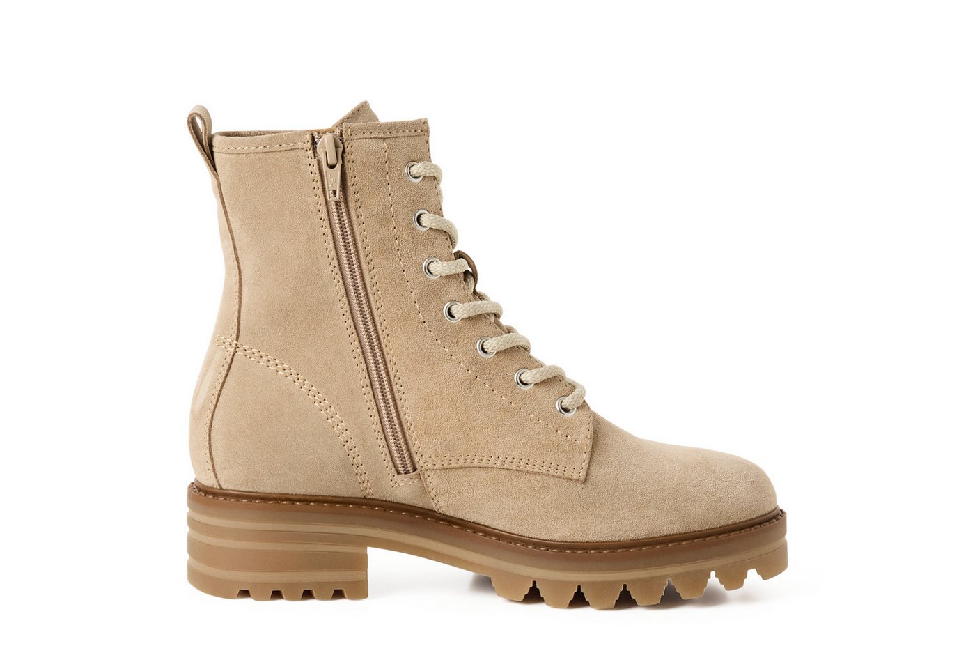 Tamaris Schnürstiefelette Blockabsatz, Schnürboots mit zusätzlichem Innenreißverschluss – Bild 4 von 5