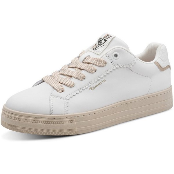 Tamaris Slip-On Sneaker Freizeitschuh, Halbschuh mit Wellenkante und Logoschriftzug