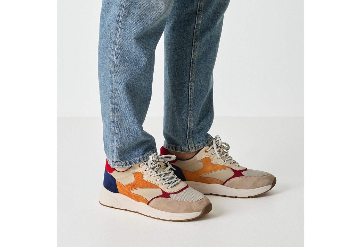 Tamaris Sneaker Freizeitschuh, Schnürschuh mit modischen Kontrastbesätzen, für Herren – Bild 2 von 5