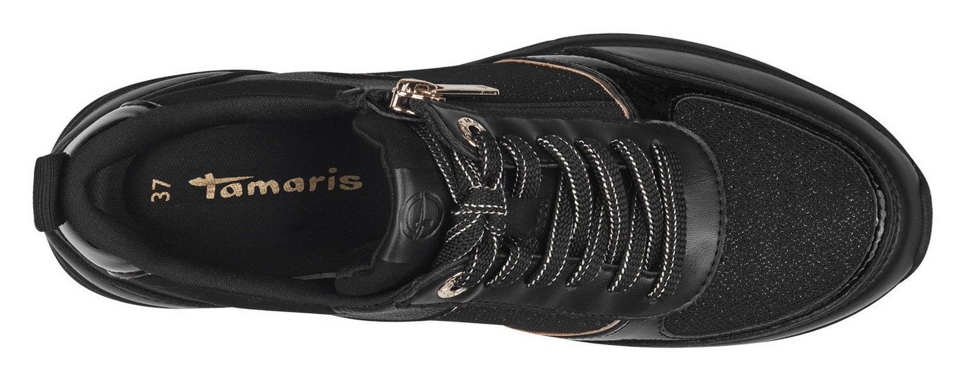 Tamaris Sneaker mit Reißverschluss, Freizeitschuh, Halbschuh, Schnürschuh – Bild 4 von 5