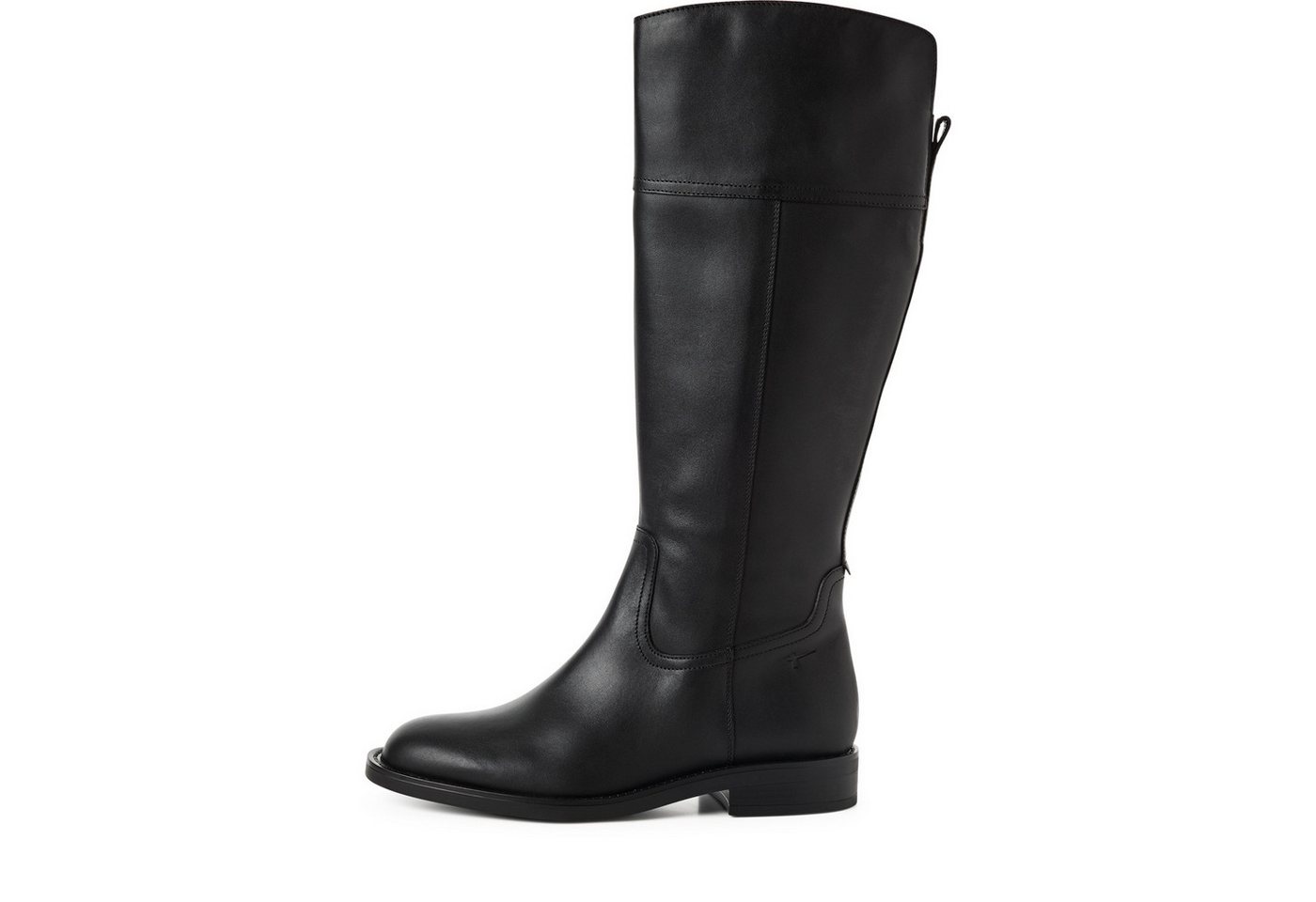 Tamaris Stiefel Blockabsatz, Langschaftstiefel mit T-Logoprägung an der Ferse – Bild 5 von 5