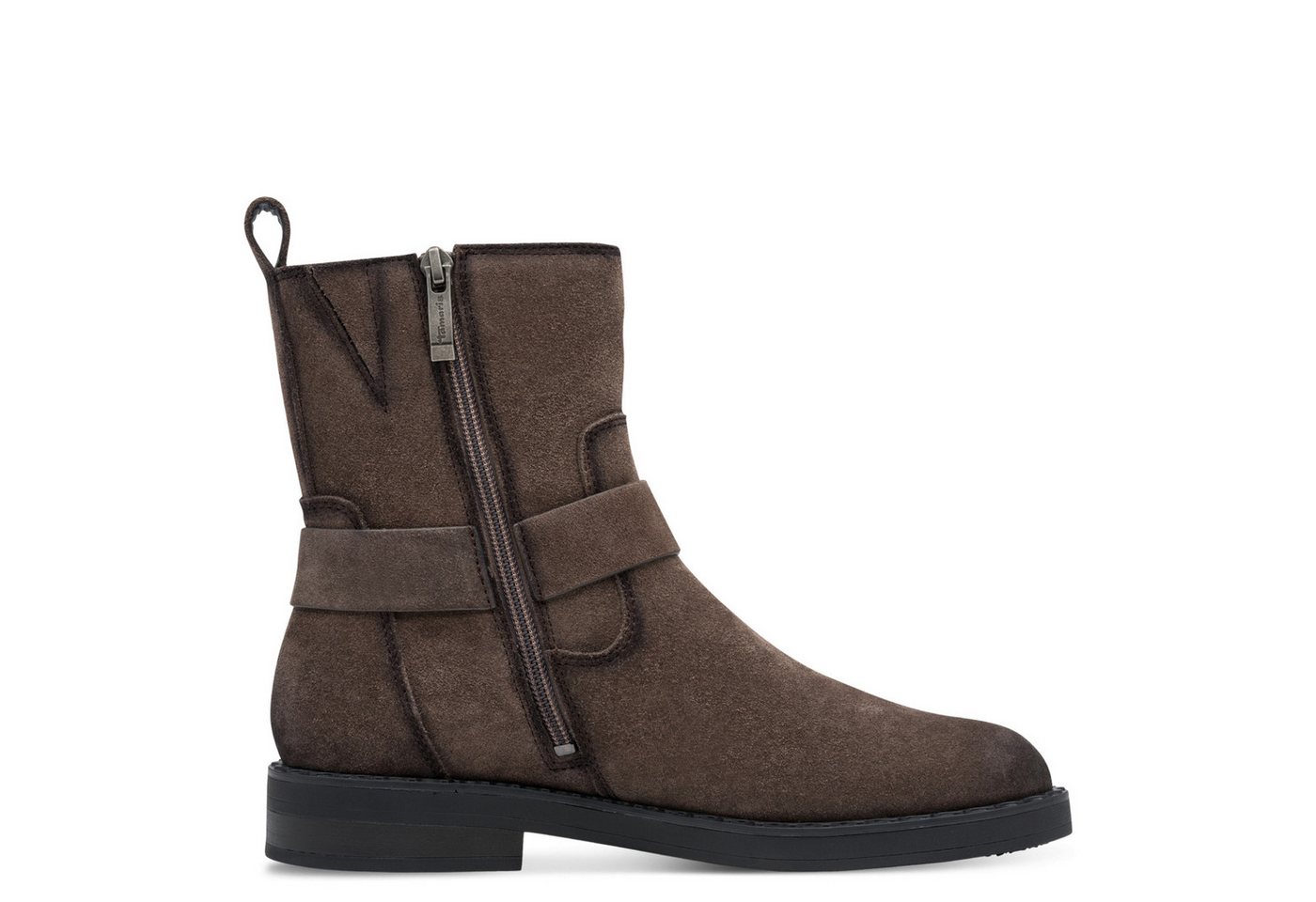 Tamaris Stiefelette Blockabsatz, Boots mit Zierschnalle und Ziernähten – Bild 3 von 5