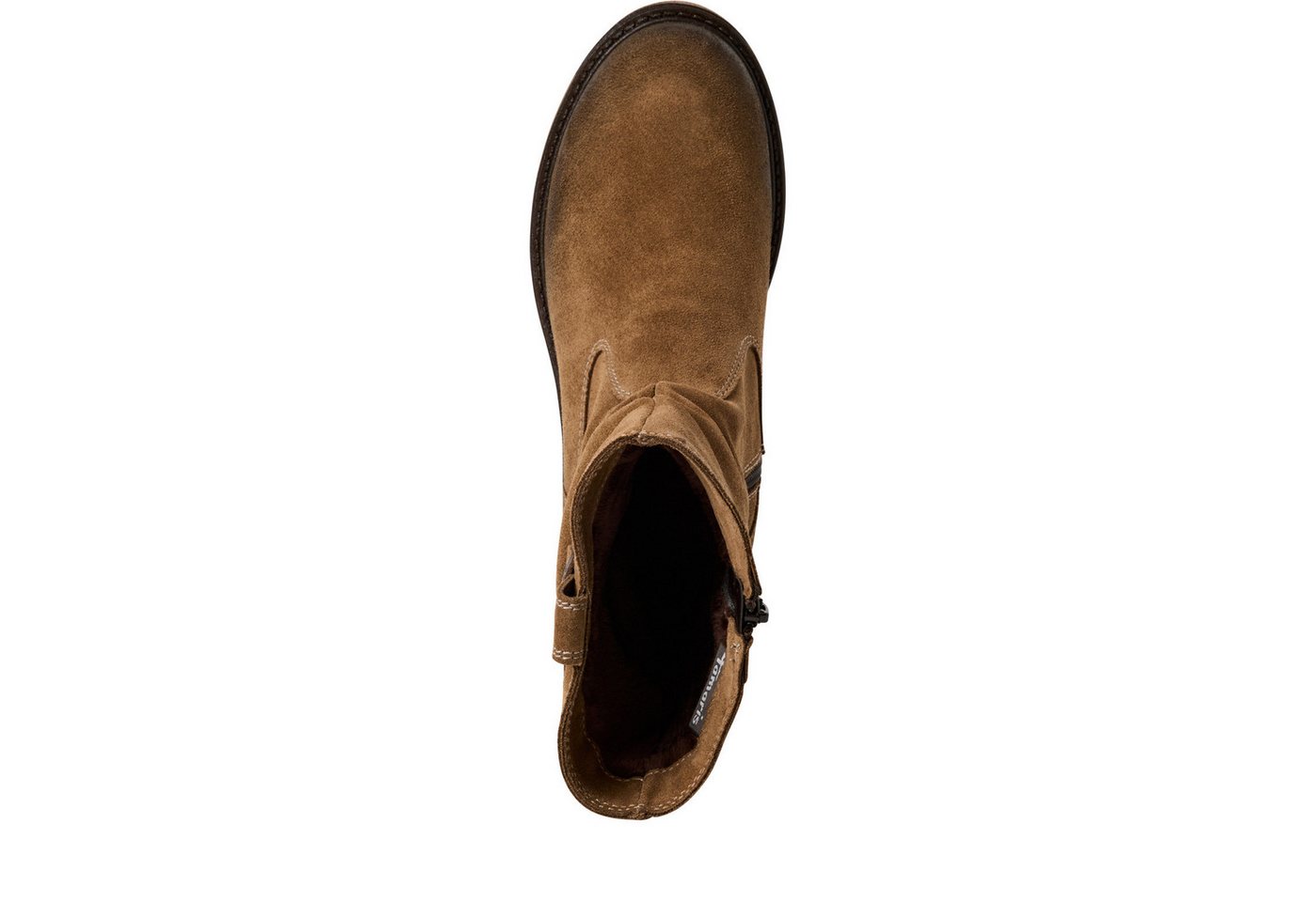 Tamaris Stiefelette, Blockabsatz, Kurzstiefel mit praktischem Innenreißverschluss – Bild 5 von 5