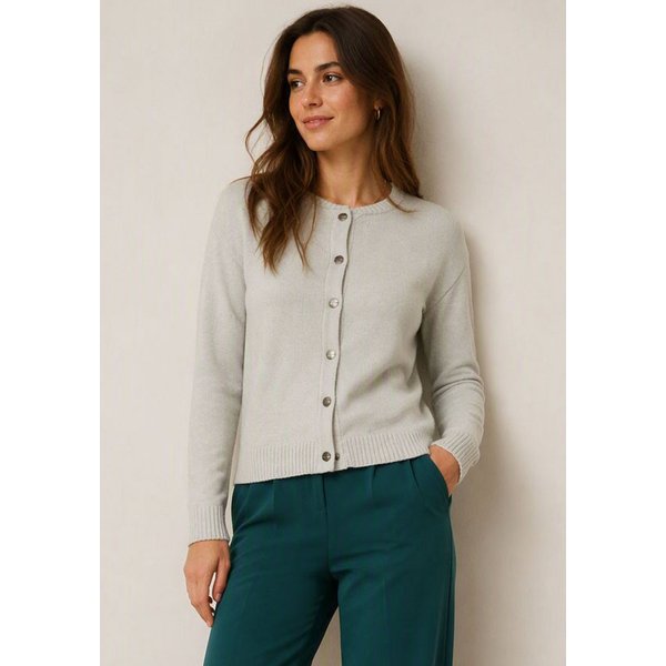 Tamaris Strickjacke in lässiger Blouson-Form mit Bündchen aus weicher Viskosemischung