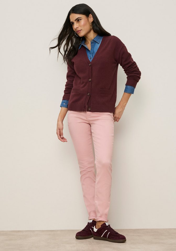 Tamaris Strickjacke mit kurzem Schnitt, aus elastischem Strickmaterial mit Knopfleiste – Bild 4 von 5