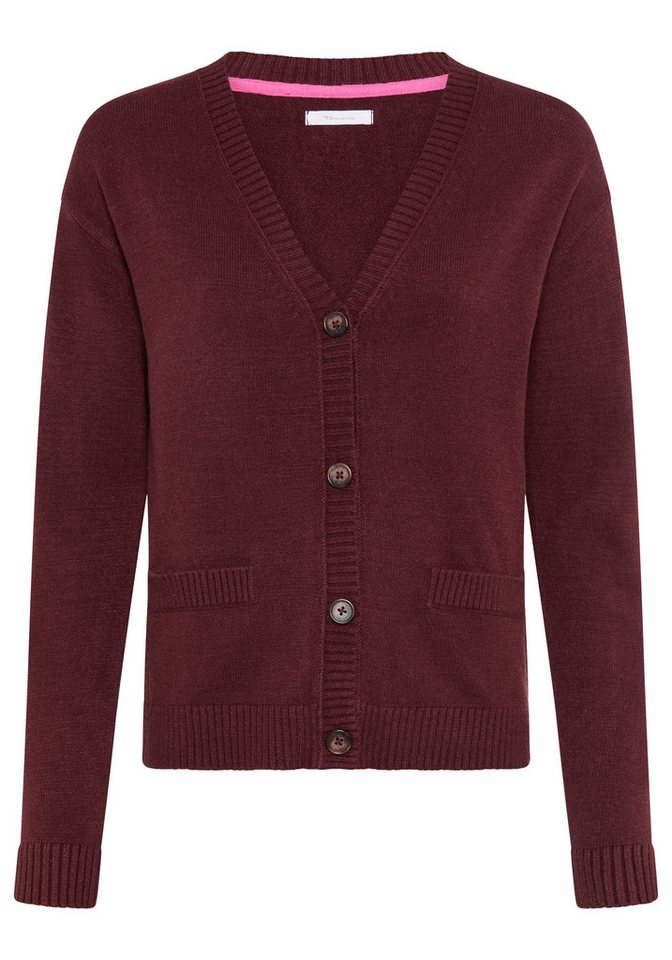 Tamaris Strickjacke mit kurzem Schnitt, aus elastischem Strickmaterial mit Knopfleiste – Bild 5 von 5
