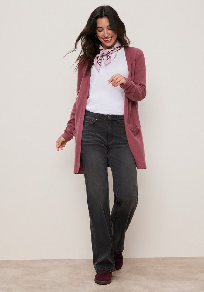Tamaris Strickjacke mit Taschen, aus weicher Viskosemischung perfekt für laue Sommerabende – Bild 4 von 5