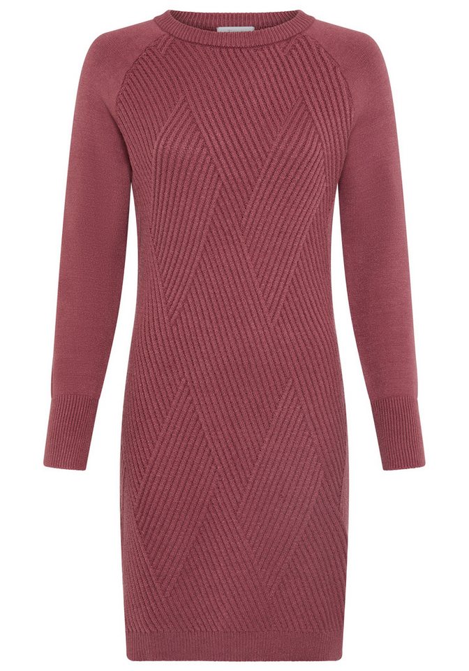 Tamaris Strickkleid mit grafischem Strickmuster in Mini-Länge aus weicher Viskosemischung – Bild 5 von 5