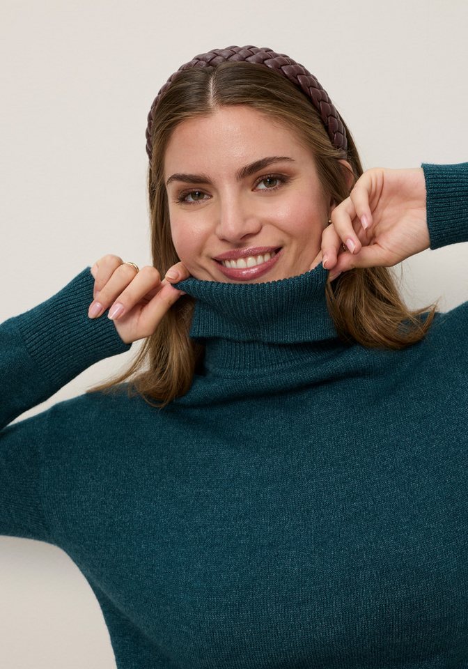 Tamaris Strickkleid mit Rollkragen, aus Viskosemischung in moderner Mini-Länge – Bild 3 von 5
