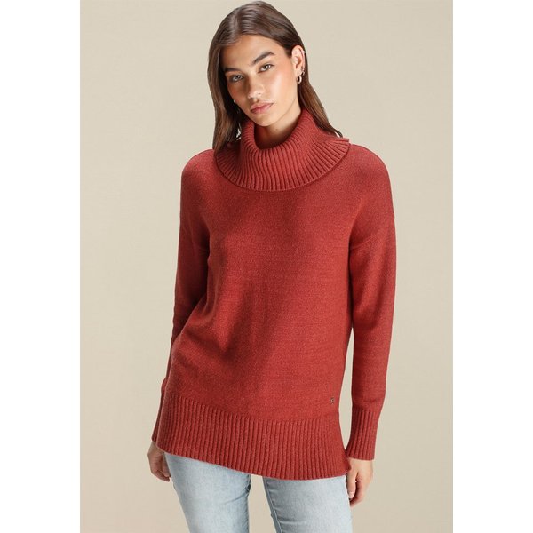 Tamaris Strickpullover aus weicher Viskosemischung in lässiger Form mit seitlichen Schlitzen