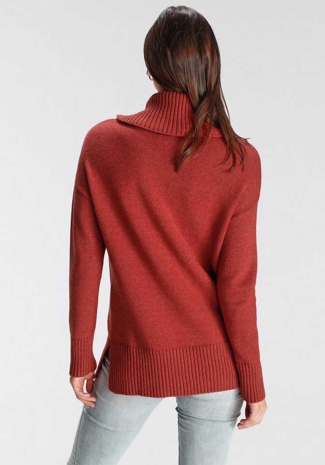 Tamaris Strickpullover aus weicher Viskosemischung in lässiger Form mit seitlichen Schlitzen – Bild 3 von 5