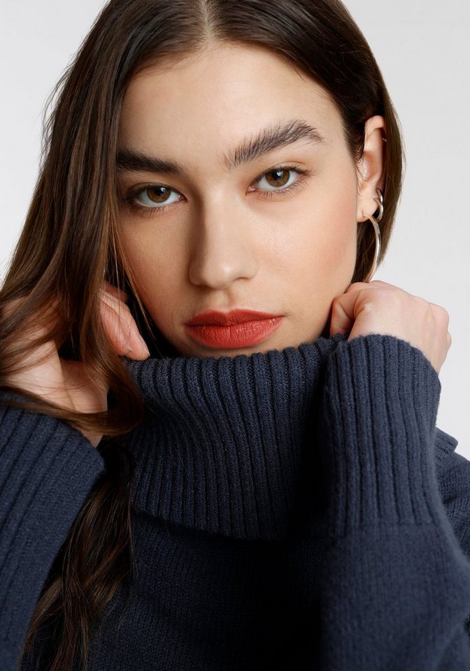 Tamaris Strickpullover aus weicher Viskosemischung in lässiger Form mit seitlichen Schlitzen – Bild 5 von 5