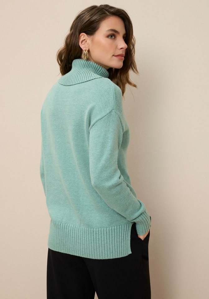 Tamaris Strickpullover aus weicher Viskosemischung in lässiger Form mit seitlichen Schlitzen – Bild 3 von 5