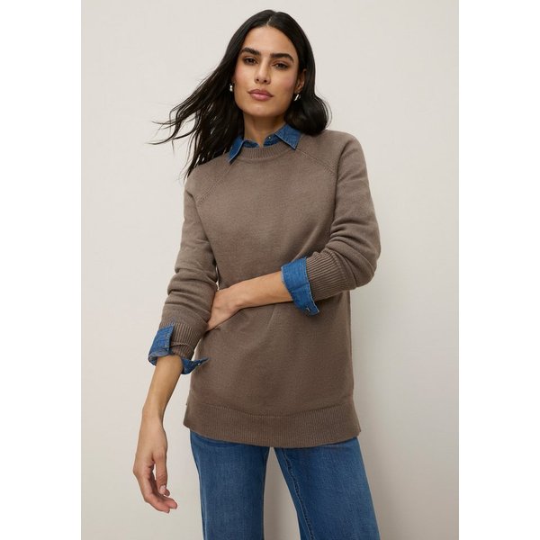 Tamaris Strickpullover mit Oversize-Passform mit seitlichen Schlitzen