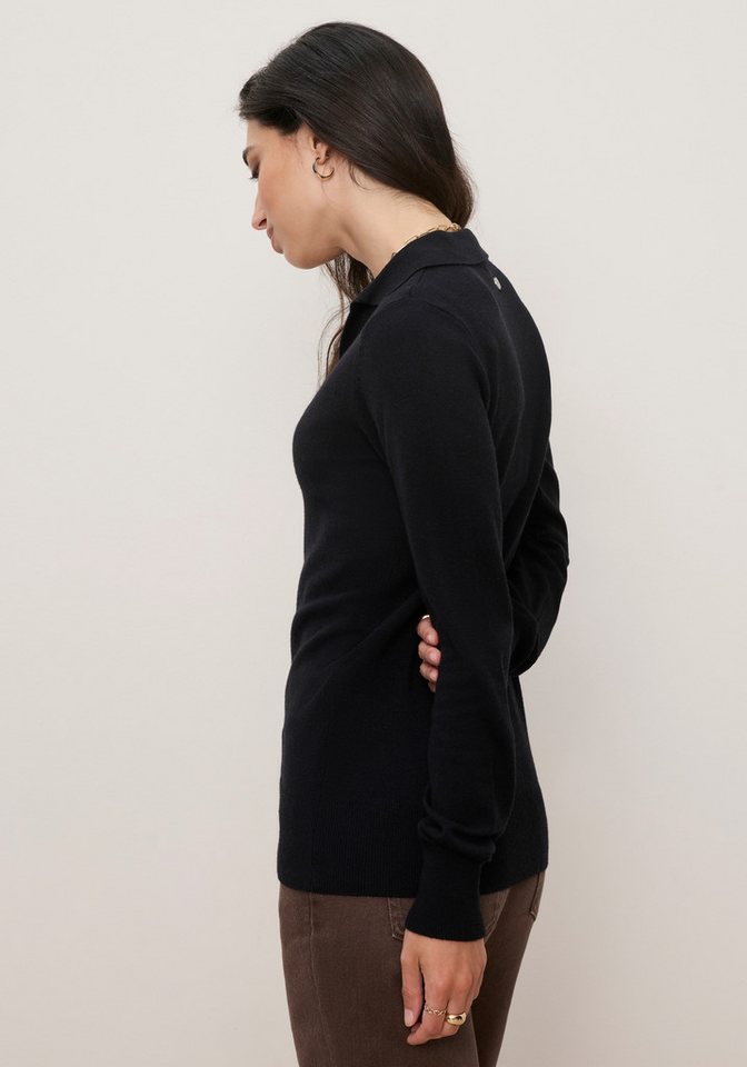 Tamaris Strickpullover mit Polokragen, figurumspielende Passform, aus Feinstrick aus weicher Viskosemischung – Bild 2 von 5