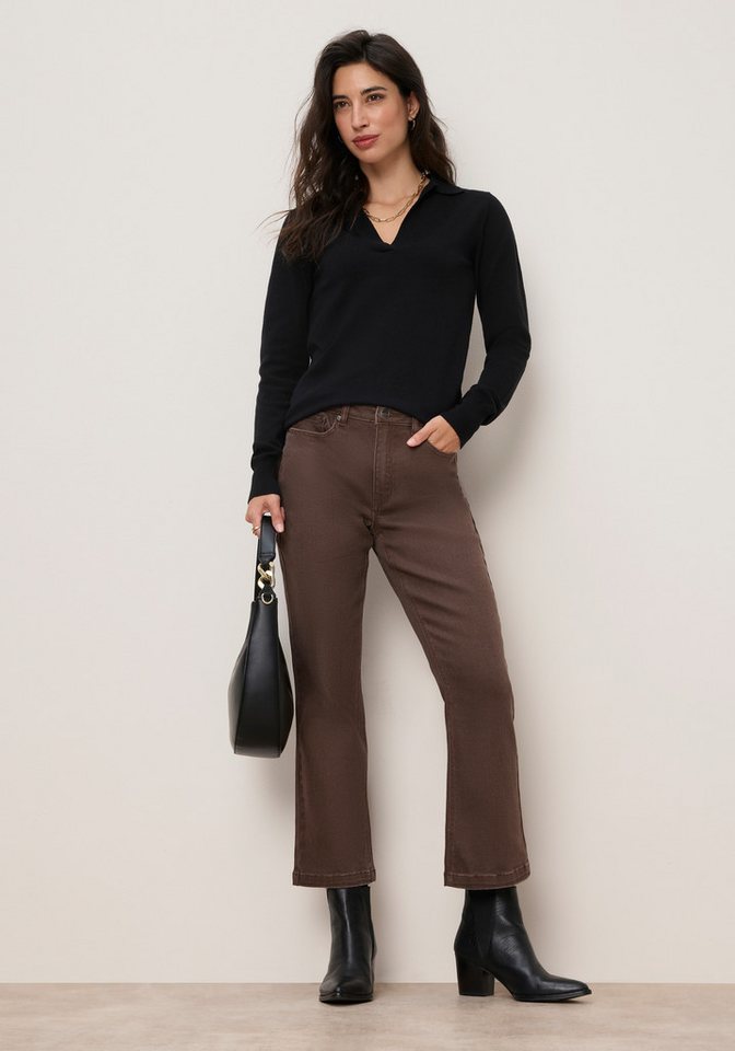 Tamaris Strickpullover mit Polokragen, figurumspielende Passform, aus Feinstrick aus weicher Viskosemischung – Bild 5 von 5