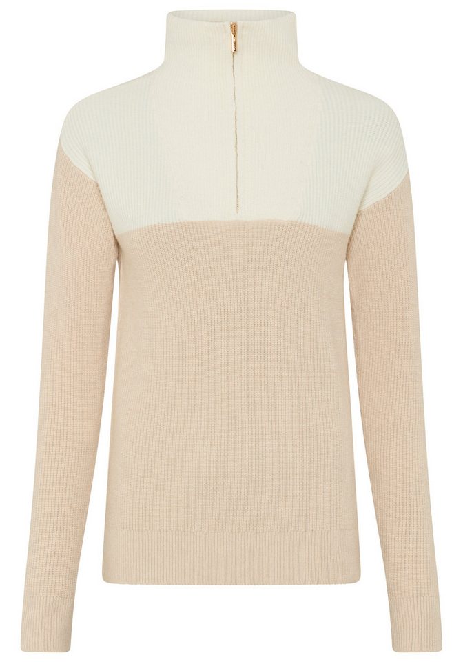 Tamaris Strickpullover mit Troyerkragen in figurumspielender Passform aus weicher Viskosemischung – Bild 5 von 5