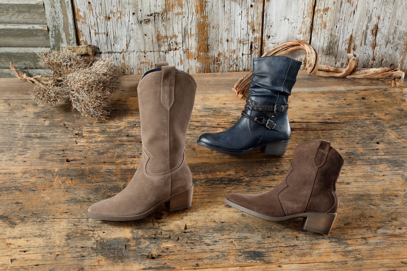 Tamaris Westernstiefel, Blockabsatz, Cowboystiefel in spitzer Form – Bild 2 von 5