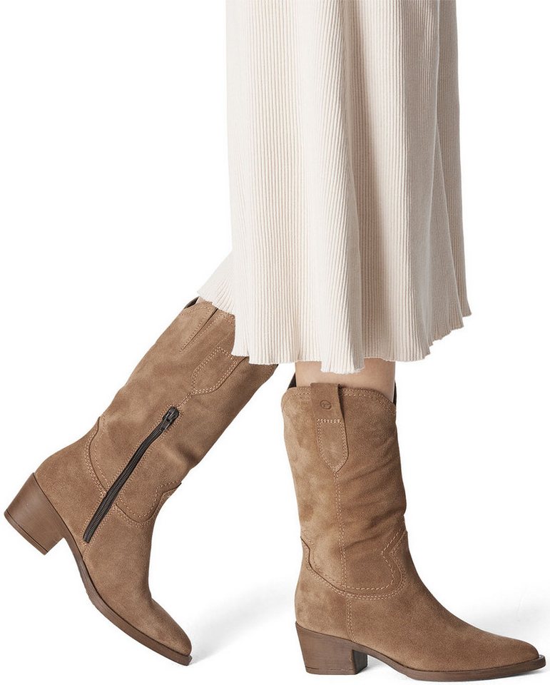 Tamaris Westernstiefel, Blockabsatz, Cowboystiefel in spitzer Form – Bild 3 von 5