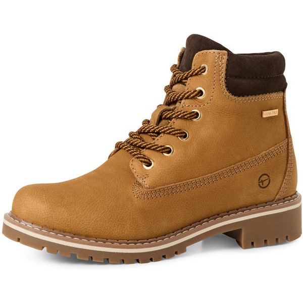 Tamaris Winterboots, Blockabsatz, Schnürstiefelette mit DUO-TEX Ausstattung