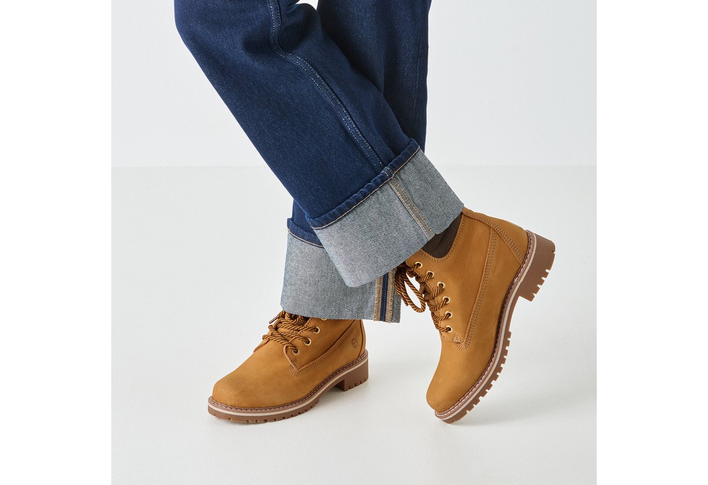 Tamaris Winterboots, Blockabsatz, Schnürstiefelette mit DUO-TEX Ausstattung – Bild 2 von 5