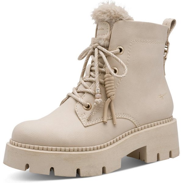 Tamaris Winterboots Blockabsatz, Schnürboots in veganer Verarbeitung