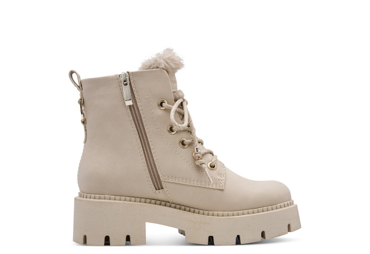 Tamaris Winterboots Blockabsatz, Schnürboots in veganer Verarbeitung – Bild 3 von 5