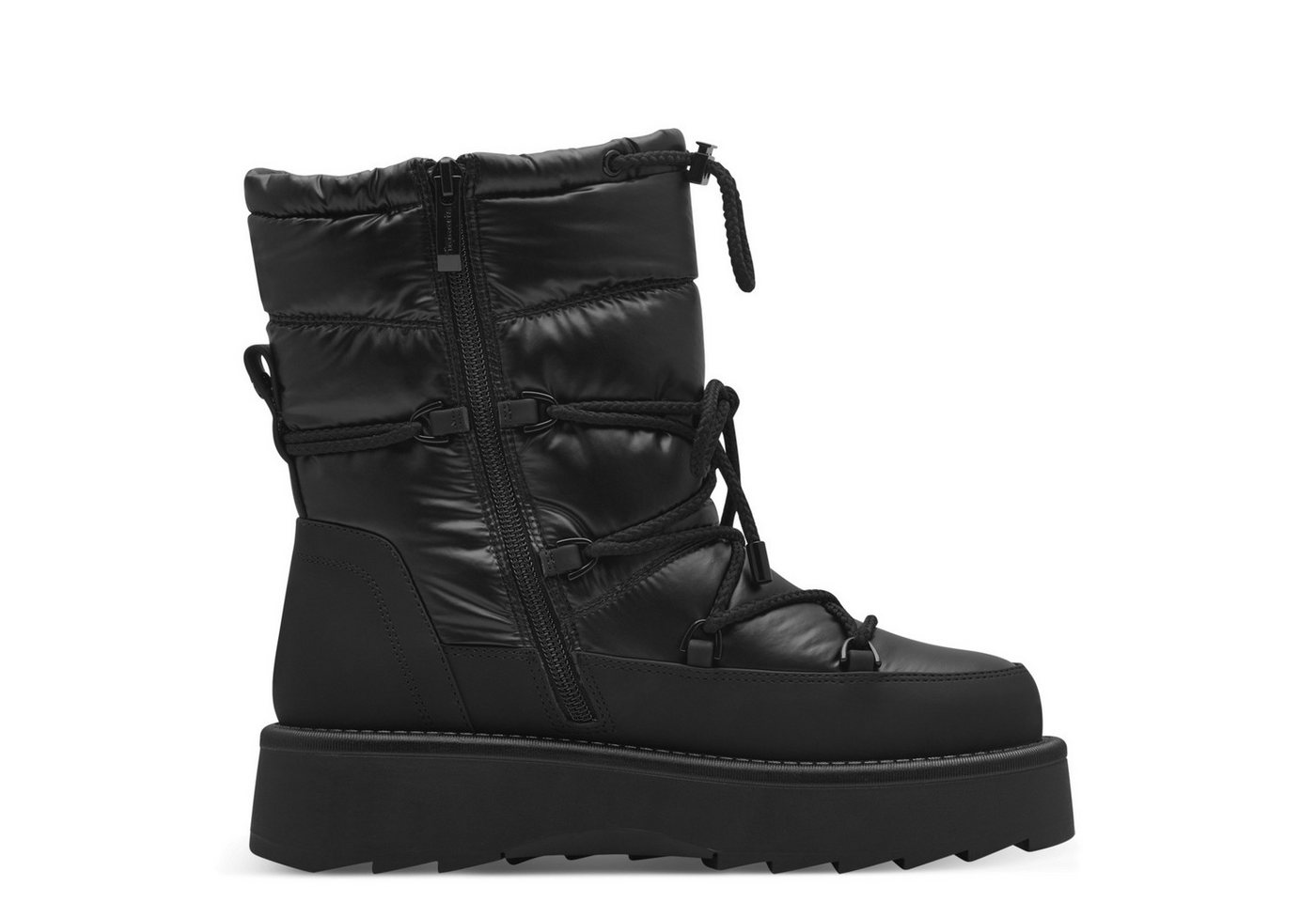 Tamaris Winterboots Plateau, Winterstiefelette mit aufgesetzter Schnürung und Ösen – Bild 3 von 5