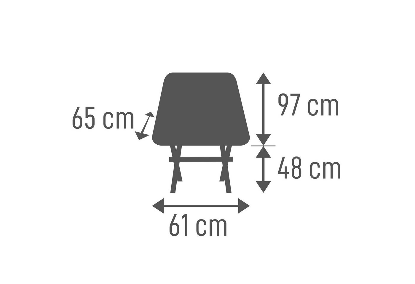 Tambu Campingstuhl BATASA COMFORT, Leichter Campingstuhl mit vier Sitzhöhen – Bild 2 von 5
