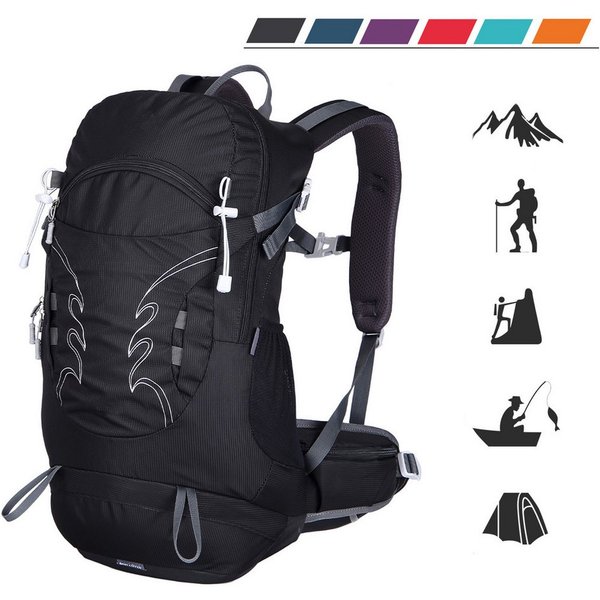 TAN.TOMI Wanderrucksack 30L Großer Wanderrucksack mit Rückenbelüftung, Wasserdicht, mit Regenschutz für Outdoor Reisen Camping Trekking