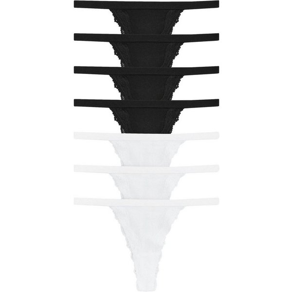 The Set Tanga The Set Tanga-Slips mit Spitze, 7er-Pack (7-St)