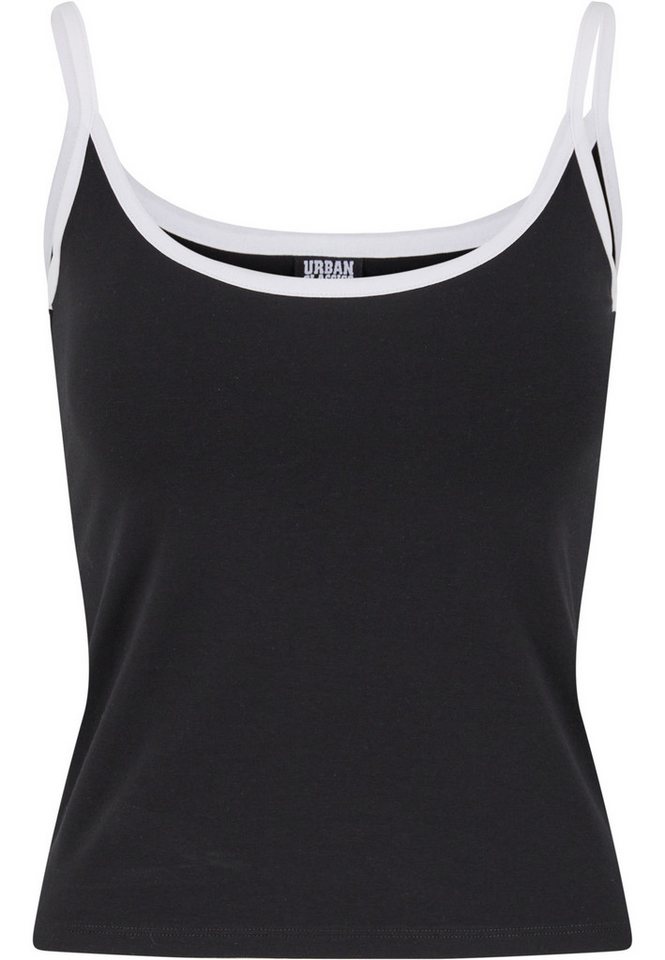 URBAN CLASSICS Tanktop Urban Classics Ladies Contrast Basic Top 2-Pack – Bild 2 von 5