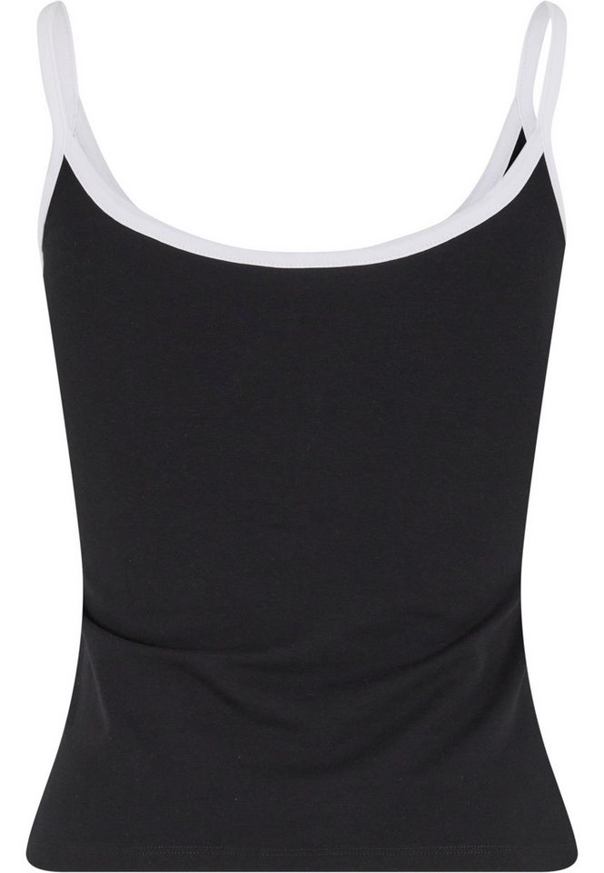 URBAN CLASSICS Tanktop Urban Classics Ladies Contrast Basic Top 2-Pack – Bild 3 von 5