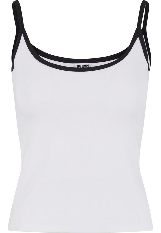 URBAN CLASSICS Tanktop Urban Classics Ladies Contrast Basic Top 2-Pack – Bild 4 von 5