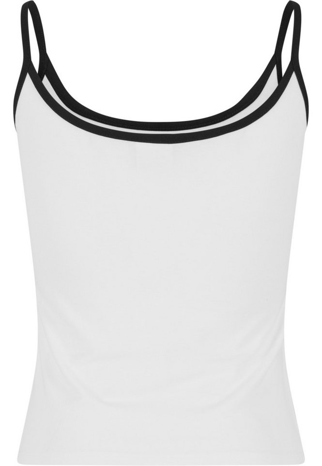 URBAN CLASSICS Tanktop Urban Classics Ladies Contrast Basic Top 2-Pack – Bild 3 von 5