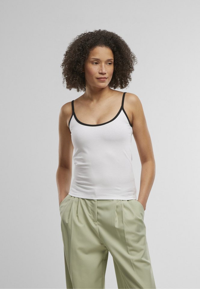 URBAN CLASSICS Tanktop Urban Classics Ladies Contrast Basic Top 2-Pack – Bild 5 von 5