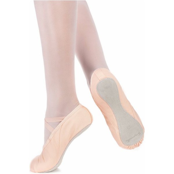 tanzmuster Ballettschuhe Dani mit ganzer Ledersohle Tanzschuh Ballettschläppchen für Mädchen