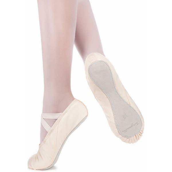 tanzmuster Ballettschuhe Dani mit ganzer Ledersohle Tanzschuh Ballettschläppchen für Mädchen