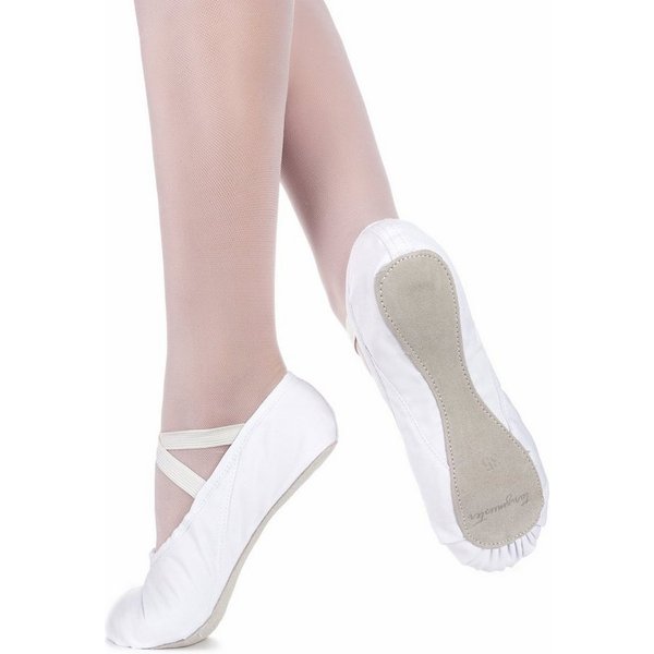 tanzmuster Ballettschuhe Dani mit ganzer Ledersohle Tanzschuh Ballettschläppchen für Mädchen