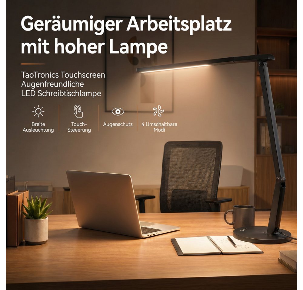 TaoTronics LED Schreibtischlampe TT-DL10 – Bild 2 von 5