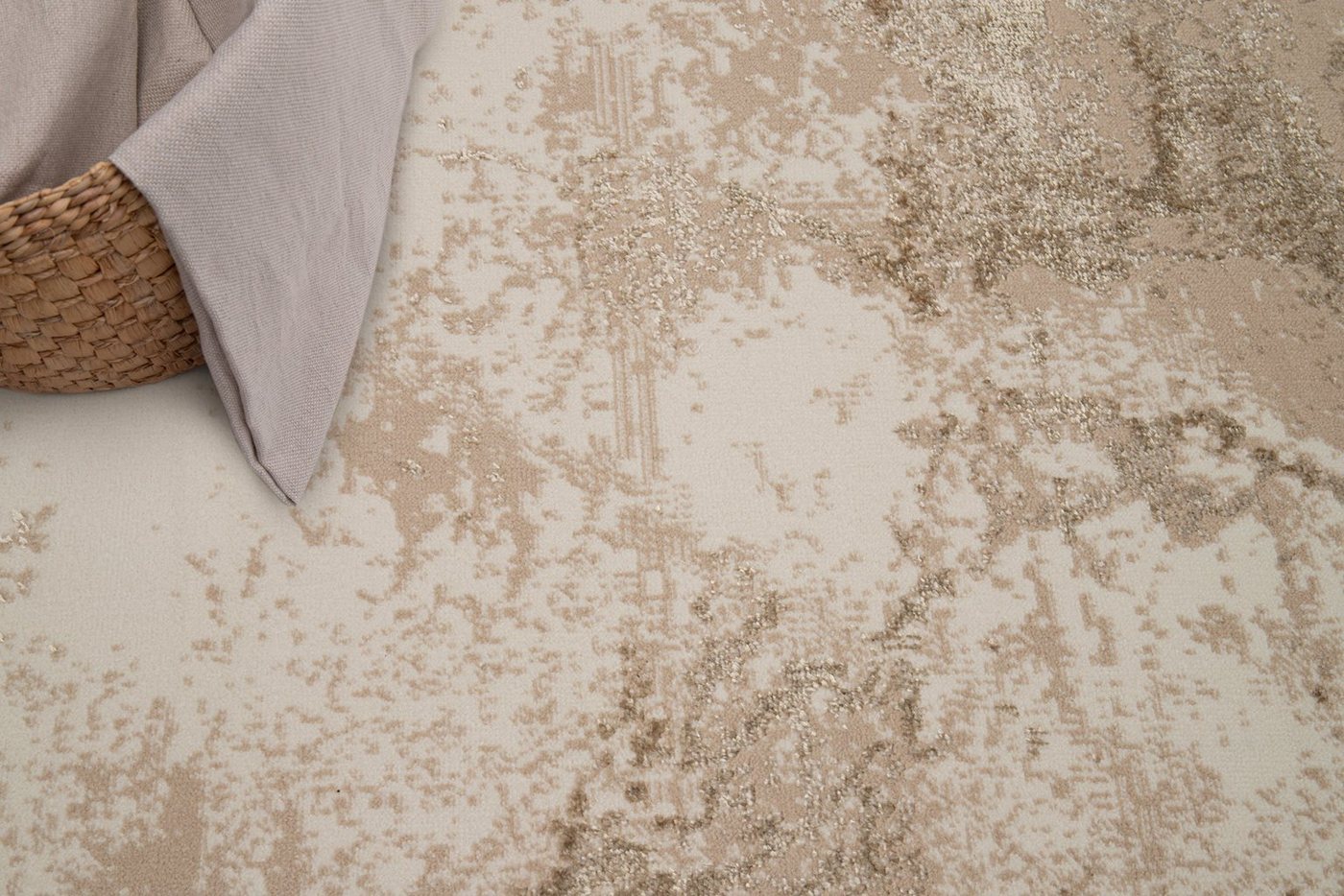 Tapiso Designteppich CRYSTAL, rechteckig, Höhe: 8 mm, Flacher Kurzflor (8 mm), auch für Saugroboter geeignet – Bild 3 von 5