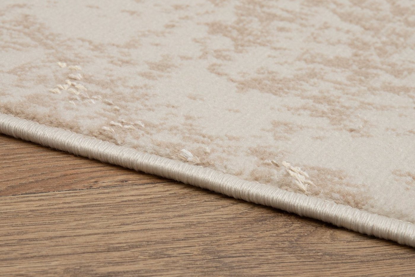 Tapiso Designteppich CRYSTAL, rechteckig, Höhe: 8 mm, Flacher Kurzflor (8 mm), auch für Saugroboter geeignet – Bild 4 von 5