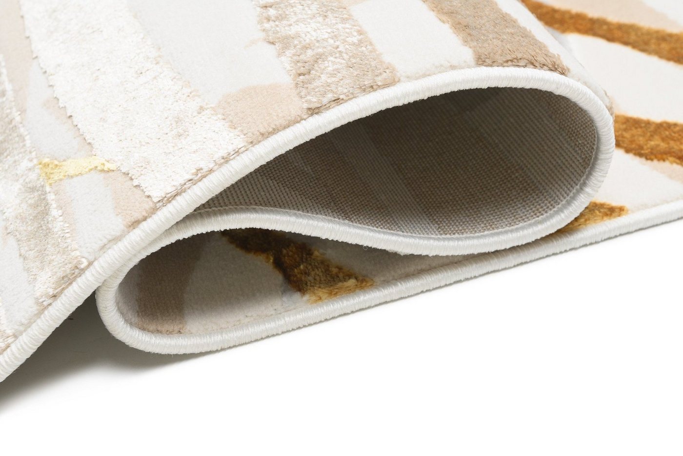 Tapiso Designteppich GOLDEN, rechteckig, Höhe: 8 mm, Wohnzimmer, Schlafzimmer, modern Design – Bild 4 von 5